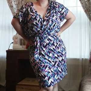 Figure flattering Jessica Simpson wrap-style dress